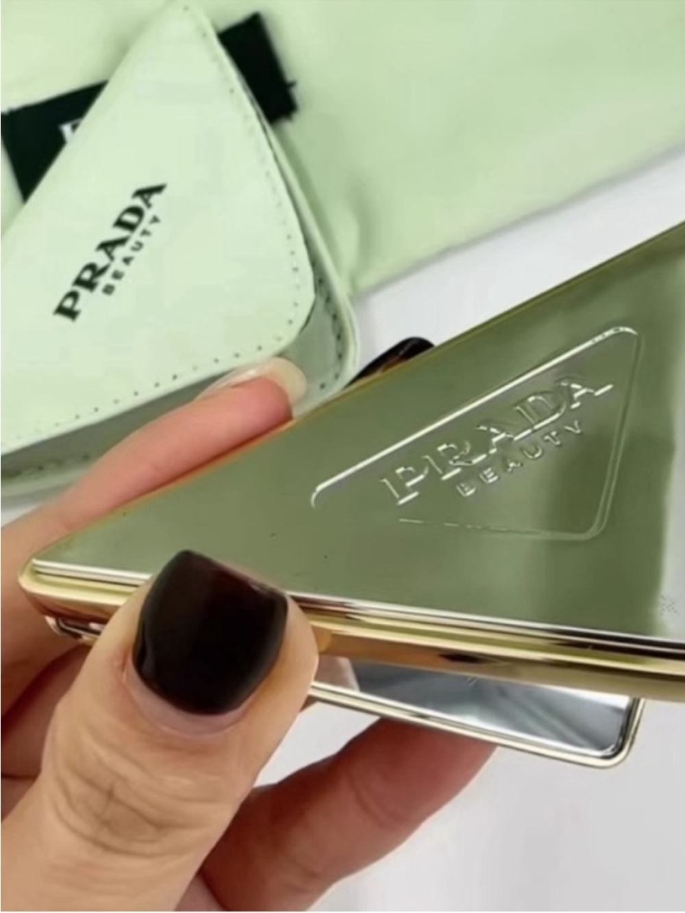 Prada beauty gift mini mirror
